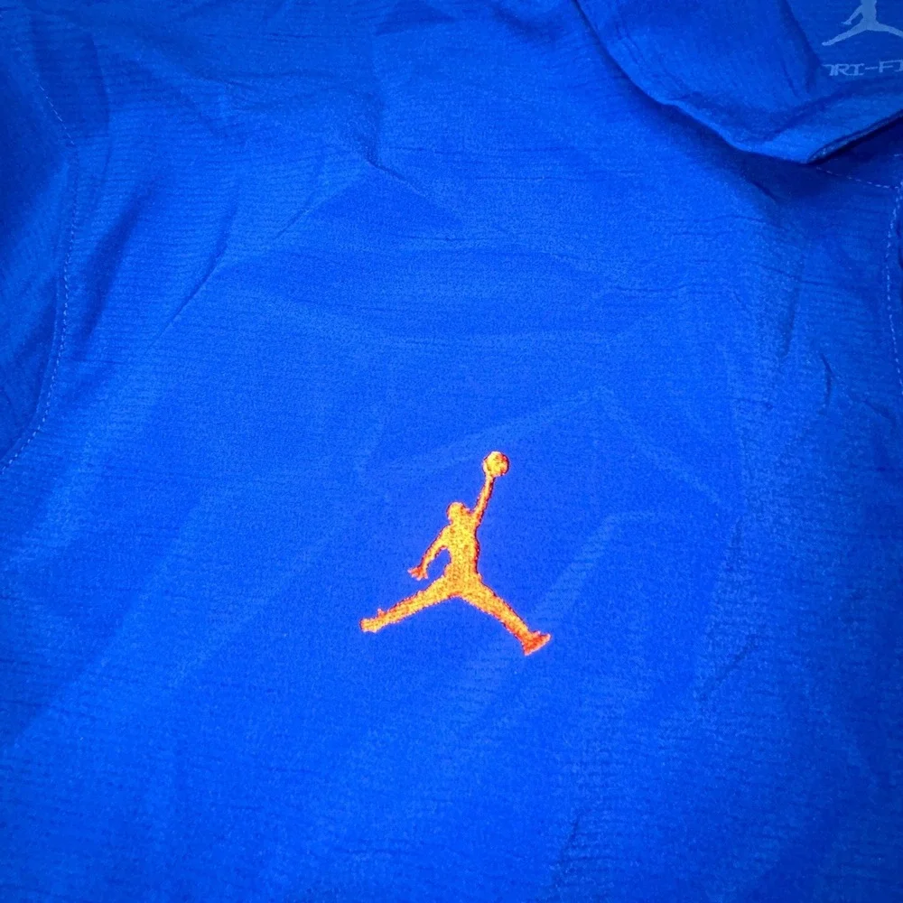 TEAM PLAYER ISSUED Men's L Jordan Jumpman Florida Gators Golf Polo Shirt Blue